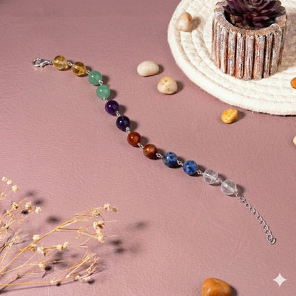 Diabetes Wellness Crystal 92.5 Sterling Silver Bracelet