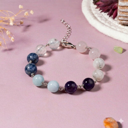 Beauty & Anti-Aging Crystal 92.5 Sterling Silver Bracelet