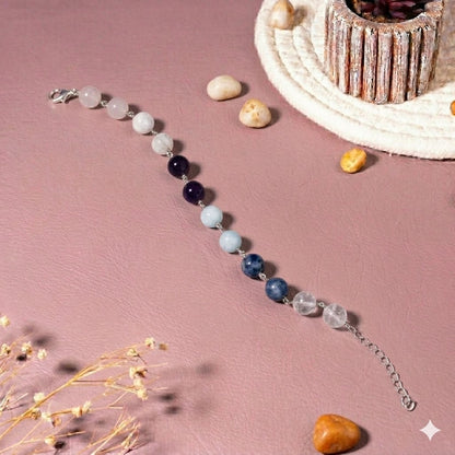 Beauty & Anti-Aging Crystal 92.5 Sterling Silver Bracelet