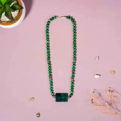 Green Jade & Green Aventurine Necklace – Abundance & Opportunity | 92.5 Sterling Silver