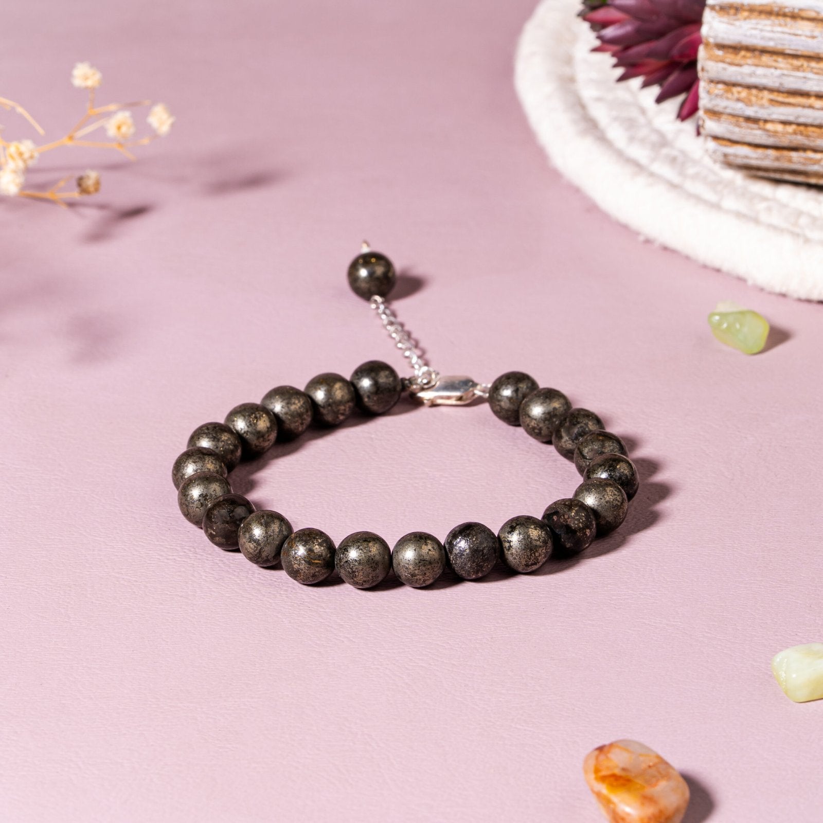 Pyrite  Wealth & Protection 92.5 Sterling Silver Bracelet