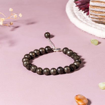 Pyrite  Wealth & Protection 92.5 Sterling Silver Bracelet