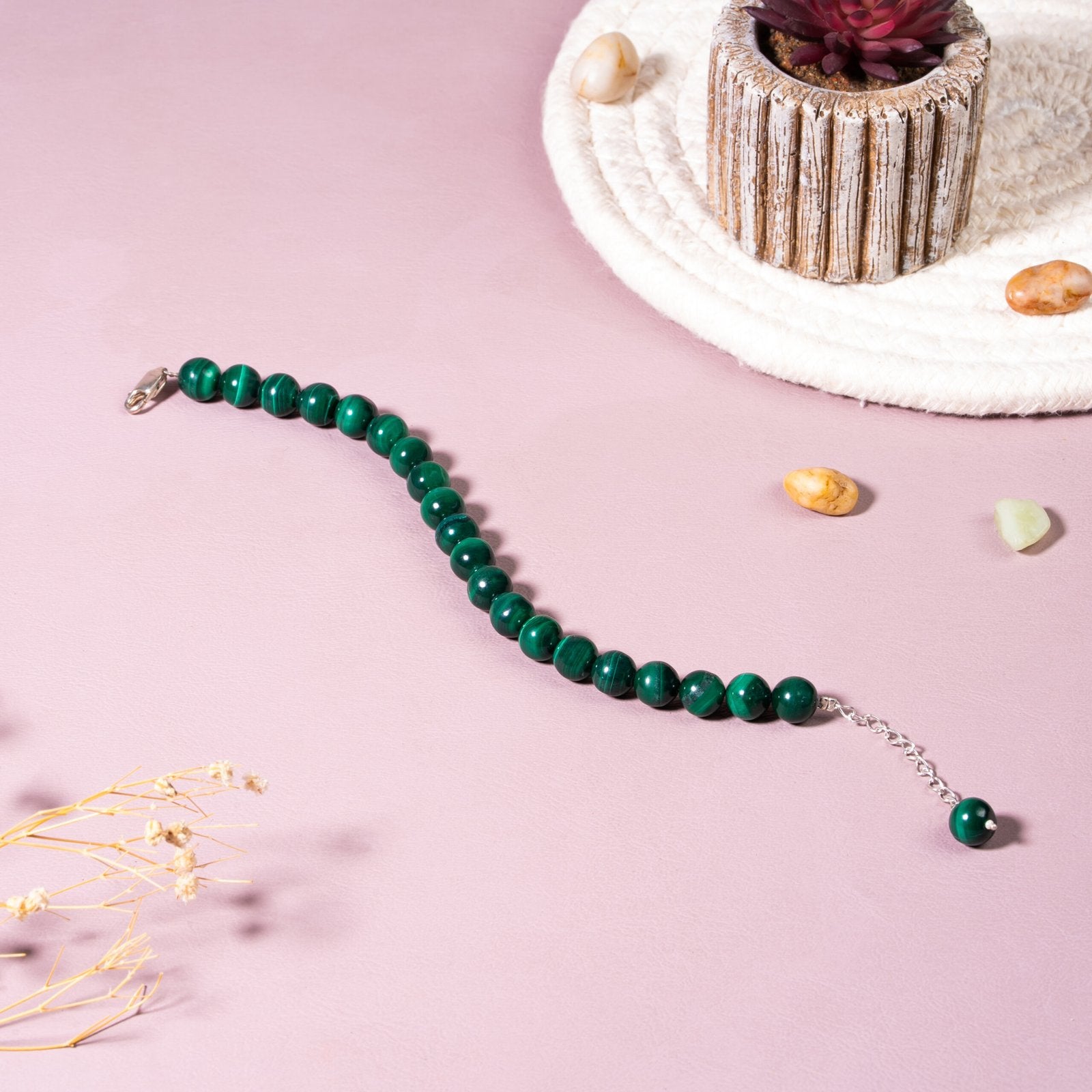 Green Malachite [Transformation] 92.5 Sterling Silver Bracelet