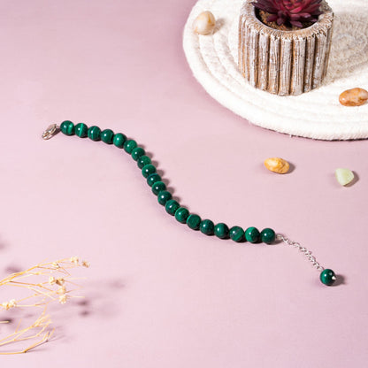 Green Malachite [Transformation] 92.5 Sterling Silver Bracelet