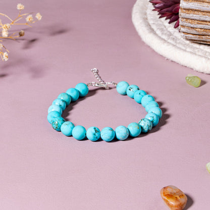 Turquoise Firoza Protection Harmony 92.5 Sterling Silver Bracelet for Women | Truth Stone
