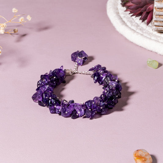 Amethyst 92.5 Sterling Silver Bracelet