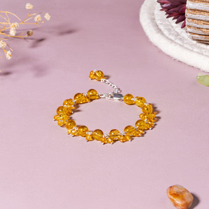 Citrine [Abundance & Success] 92.5 Sterling Silver Bracelet