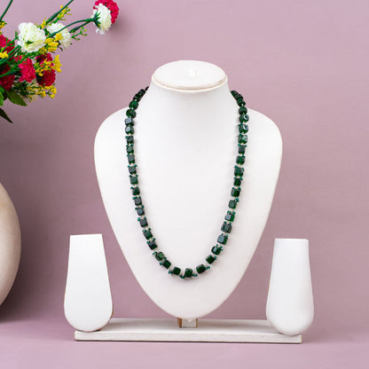Green Jade Luck & Abundance Necklace | 92.5 Sterling Silver | Prosperity Healing Crystal
