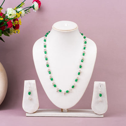 Green Aventurine Opportunity Necklace Set | 92.5 Sterling Silver | Prosperity Healing Crystal